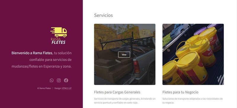 Proyecto web Ramafletes — sitio desarrollado por JM Sitios Web
